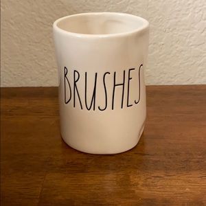 Rae Dunn Brushes Container